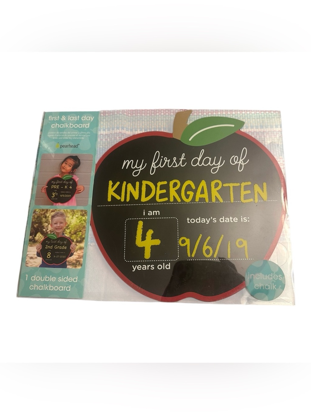 First and Last Day of School Photo Sharing Reversible Chalkboard Sign